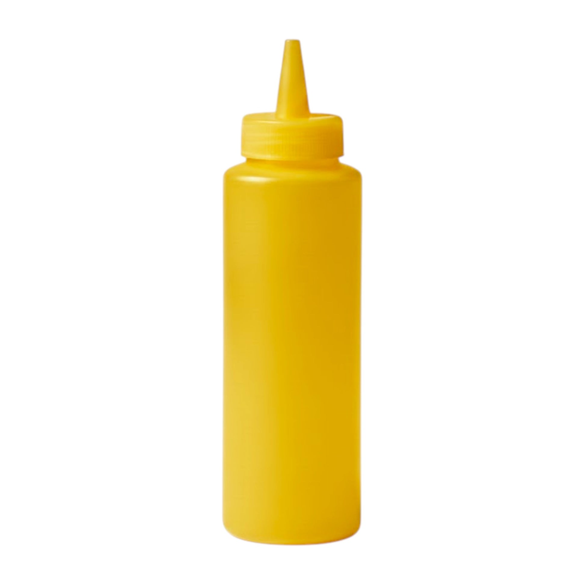 Yellow LDPE soft-squeeze bottle for controlled dispensing