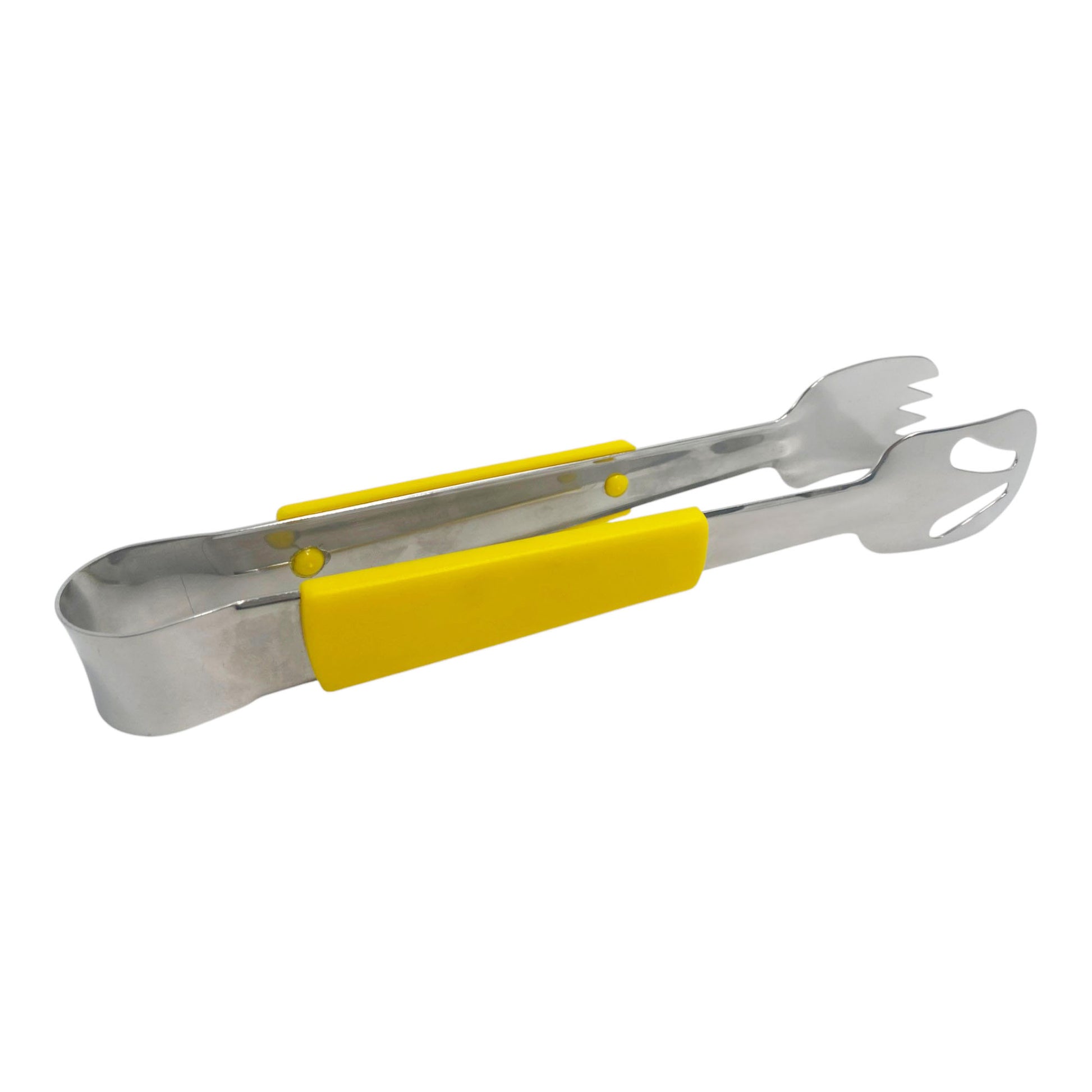 Le Buffet Stainless Steel Serving Tongs – Colour Coded Handles (Yellow) - Premium Kitchen from Chabrias Ltd - Just £7.99! Shop now at Chabrias Ltd