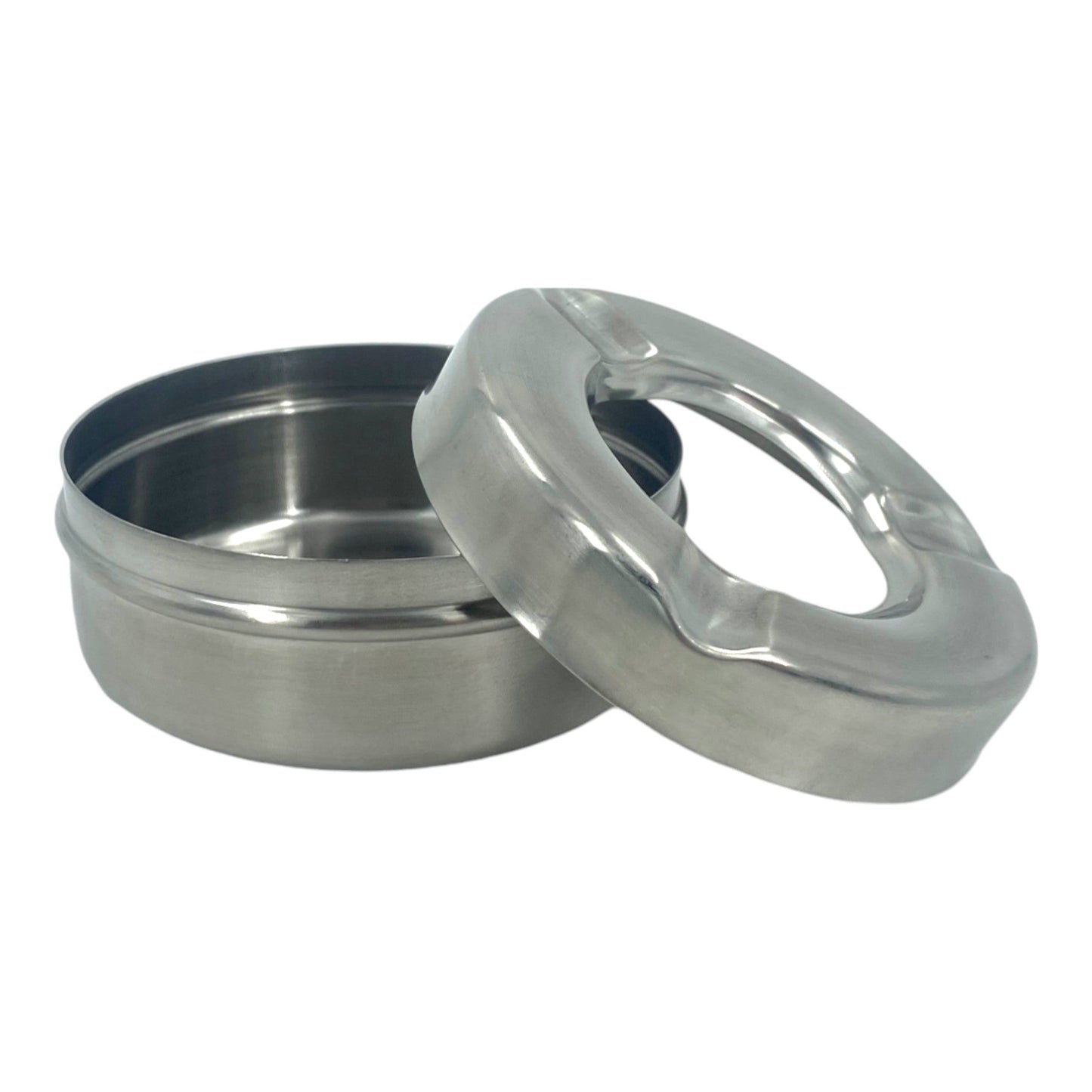 Windproof Ashtray Stainless Steel 10cm, (2 pack) - Premium Kitchen from Chabrias Ltd - Just £9.99! Shop now at Chabrias Ltd