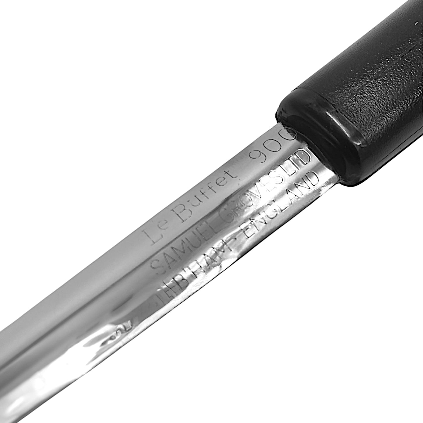 Le Buffet 1.35oz Sauce Ladle & Pouring Spout – Stainless Steel with Heat-Resistant Handle (Black) - Premium Kitchen from Chabrias Ltd - Just £7.99! Shop now at Chabrias Ltd
