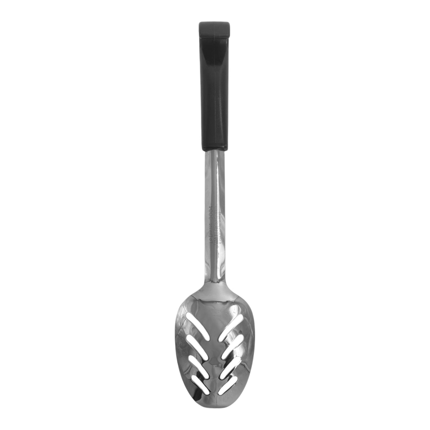 Le Buffet Slotted Scoop 9.5" – Stainless Steel with Heat-Resistant Handle (Black) - Premium Kitchen from Chabrias Ltd - Just £7.99! Shop now at Chabrias Ltd