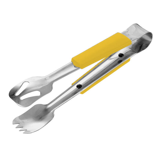 Le Buffet Stainless Steel Serving Tongs – Colour Coded Handles (Yellow) - Premium Kitchen from Chabrias Ltd - Just £7.99! Shop now at Chabrias Ltd