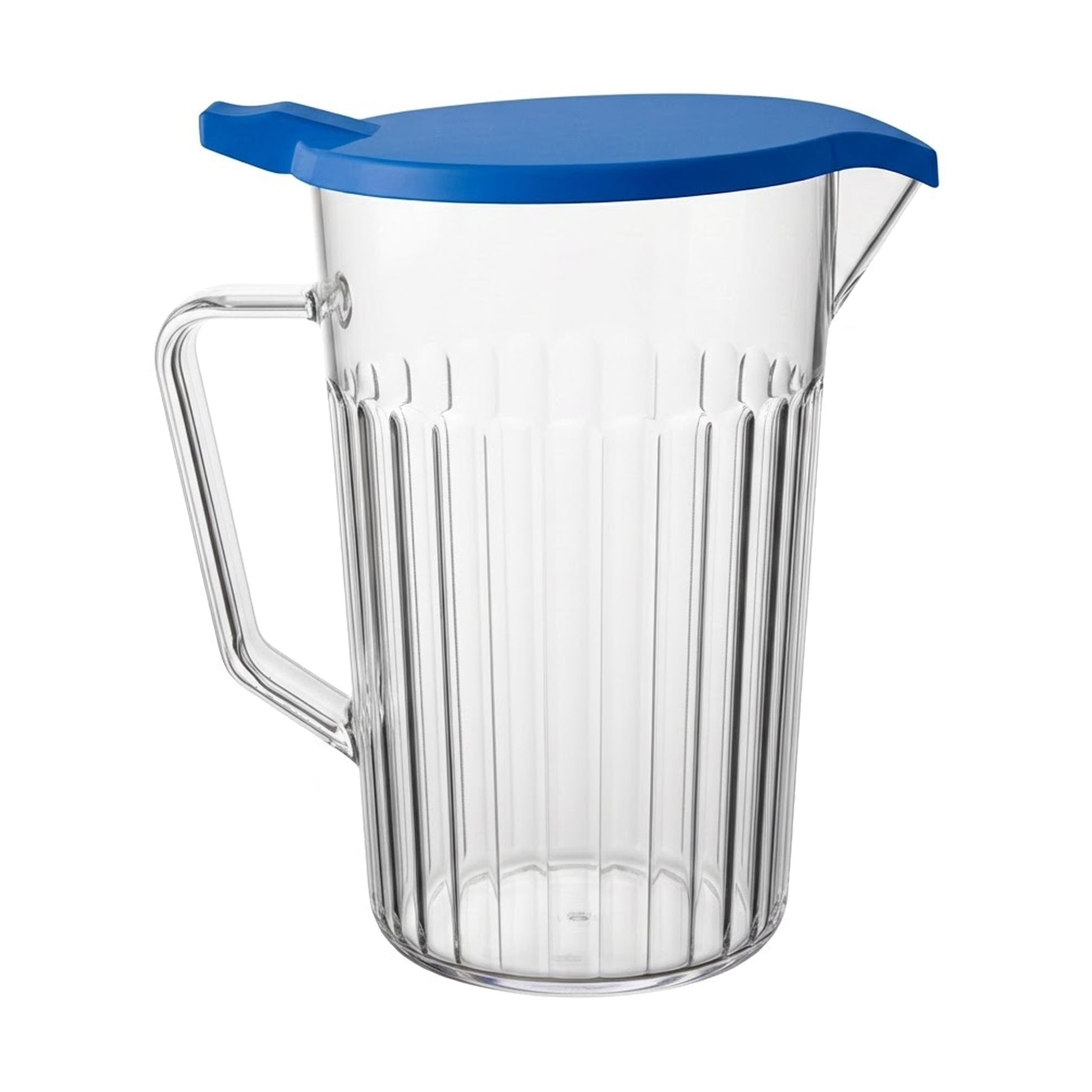 900ml bedside water jug with lid in care home setting durable polycarbonate for hospital and elderly use