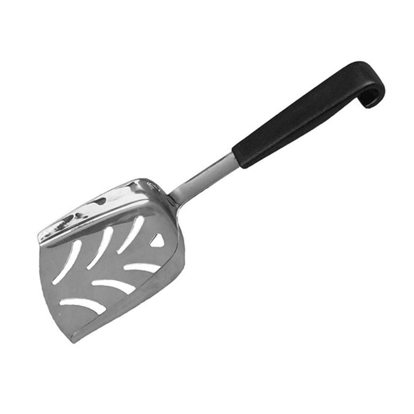 Le Buffet Slotted Chip Scoop – Stainless Steel with Heat-Resistant Handle (Black) - Premium Kitchen from Chabrias Ltd - Just £7.99! Shop now at Chabrias Ltd