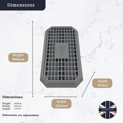 Uni Bar Plastic Drip Tray with Removable Grill, Silver - Premium BISS from Chabrias Ltd - Just £11.99! Shop now at Chabrias Ltd