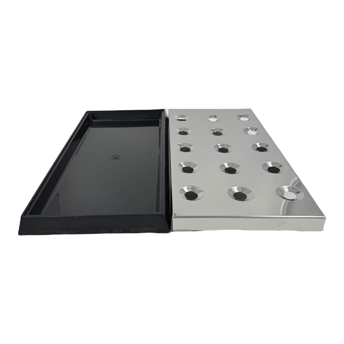 Bar Drip Tray, Rectangle,  Polished Aluminium - Premium Home from Chabrias Ltd - Just £28.49! Shop now at Chabrias Ltd