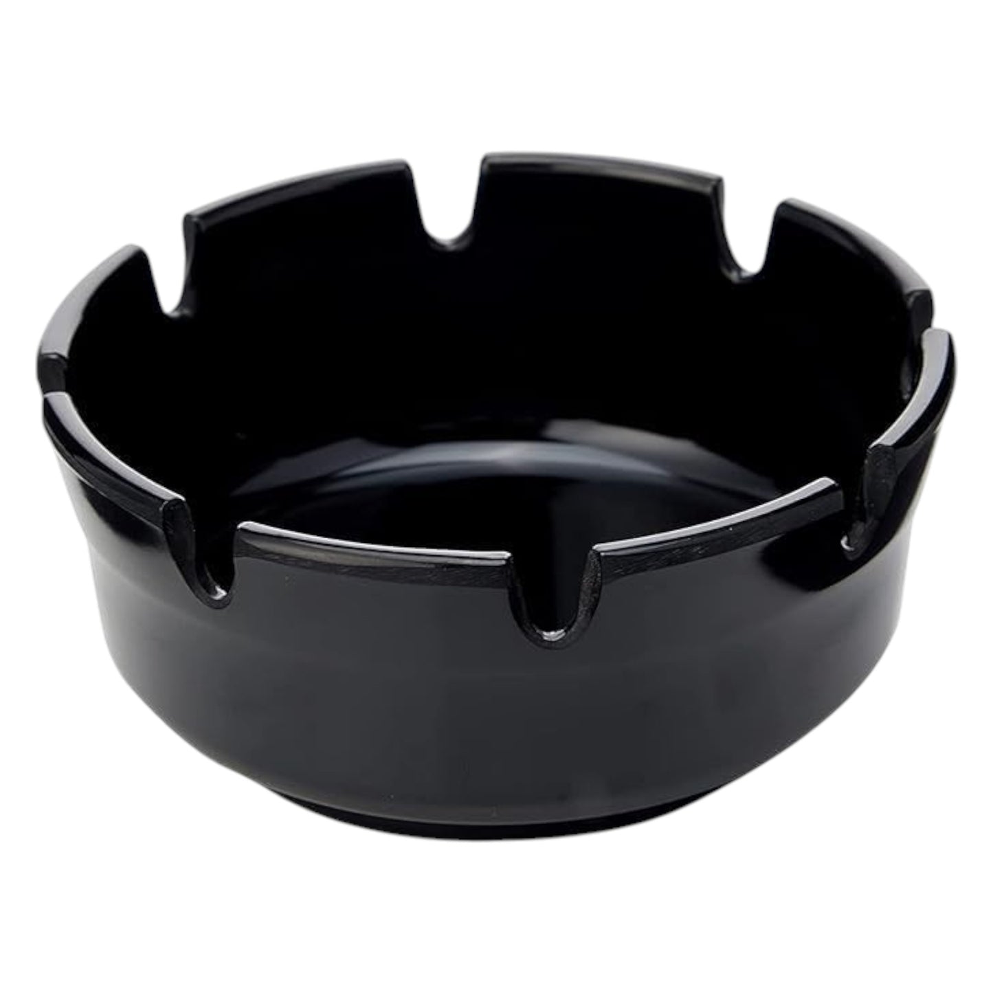 4" Melamine Ashtray, Black (72 pack)
