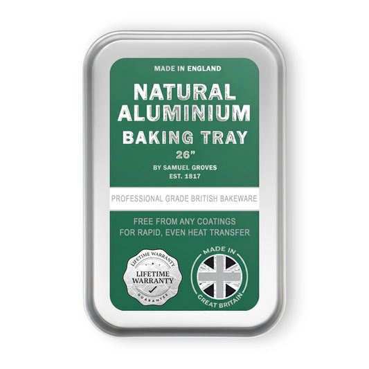 Samuel Groves Professional Aluminium Baking Tray - 26" - Made in England - Premium Kitchen from Chabrias Ltd - Just £31.99! Shop now at Chabrias Ltd