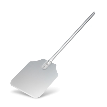Professional Aluminium Pizza Peel - Long 22” Handle, Compact Commercial Grade (12 x 14” Blade)