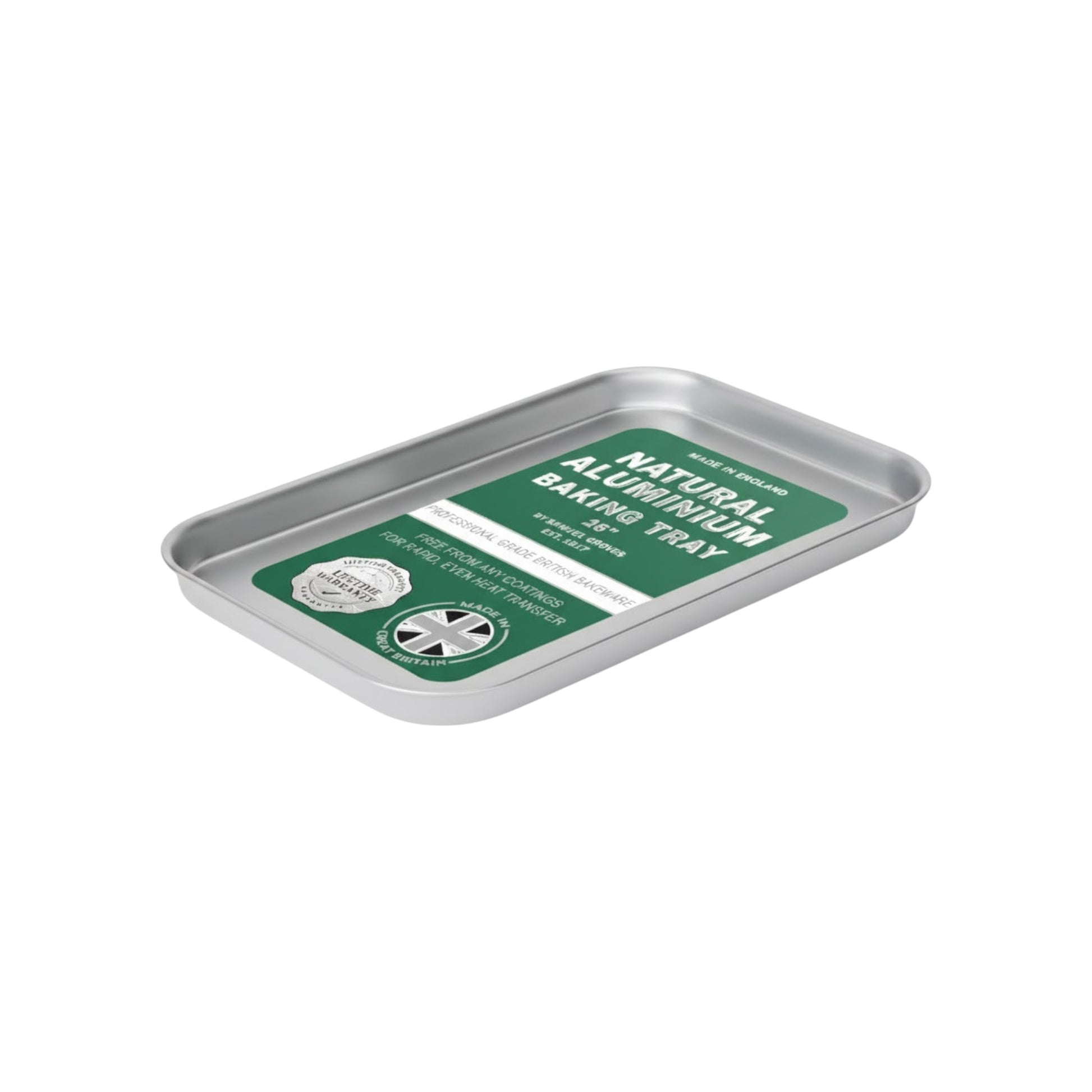Samuel Groves Professional Aluminium Baking Tray - 14" - Made in England - Premium Kitchen from Chabrias Ltd - Just £12.99! Shop now at Chabrias Ltd