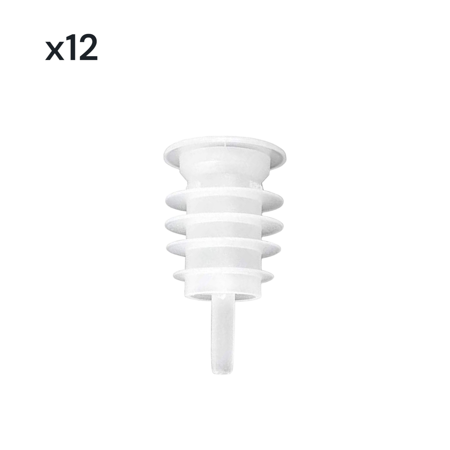 Seal-Tight, cap-on-Bottle Pourers (Clear, x12) - Premium Kitchen from Chabrias Ltd - Just £6.99! Shop now at Chabrias Ltd