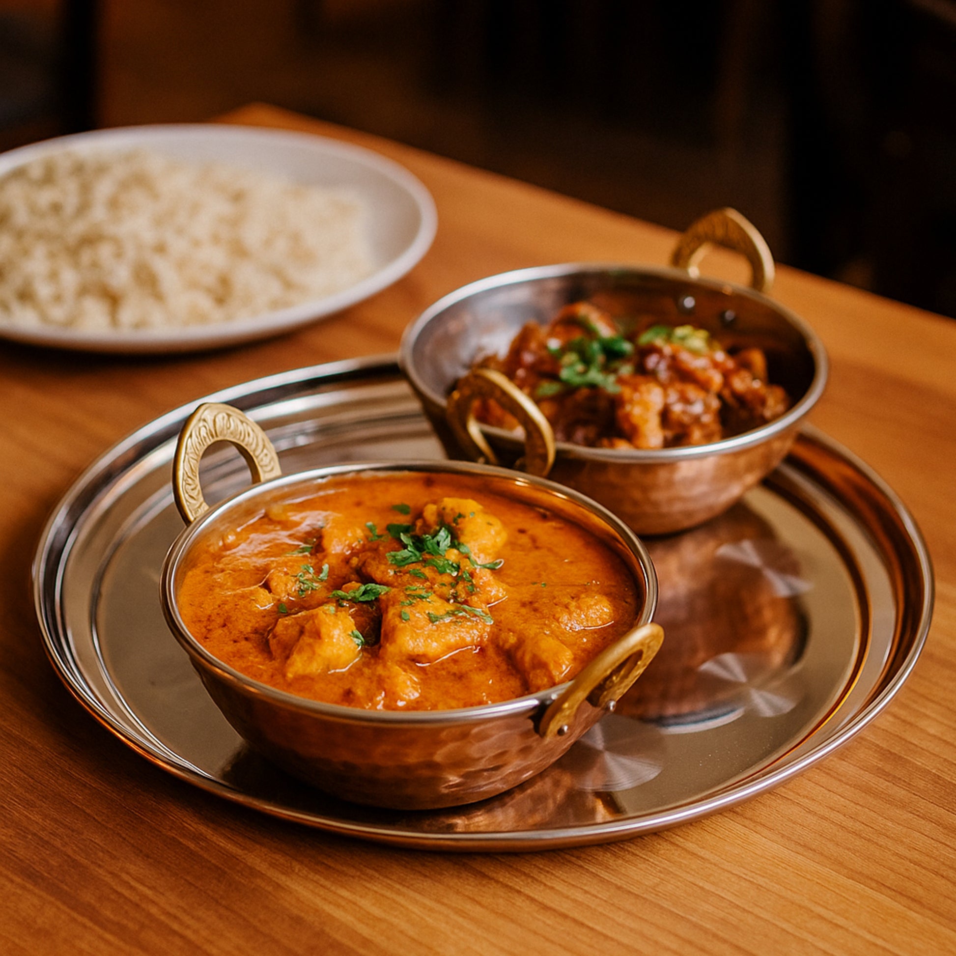 Chabrias Ltd Stainless Steel Round Serving Tray Mirror Finish - Premium Barware from Chabrias Ltd - Just £9.99! Shop now at Chabrias Ltd