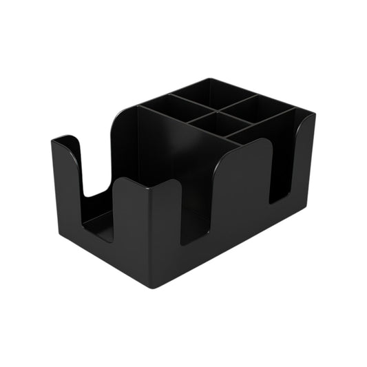 Classic Black Bar Caddy Organiser – Bar Tidy for Home & Pubs - Premium Kitchen from Chabrias Ltd - Just £6.99! Shop now at Chabrias Ltd
