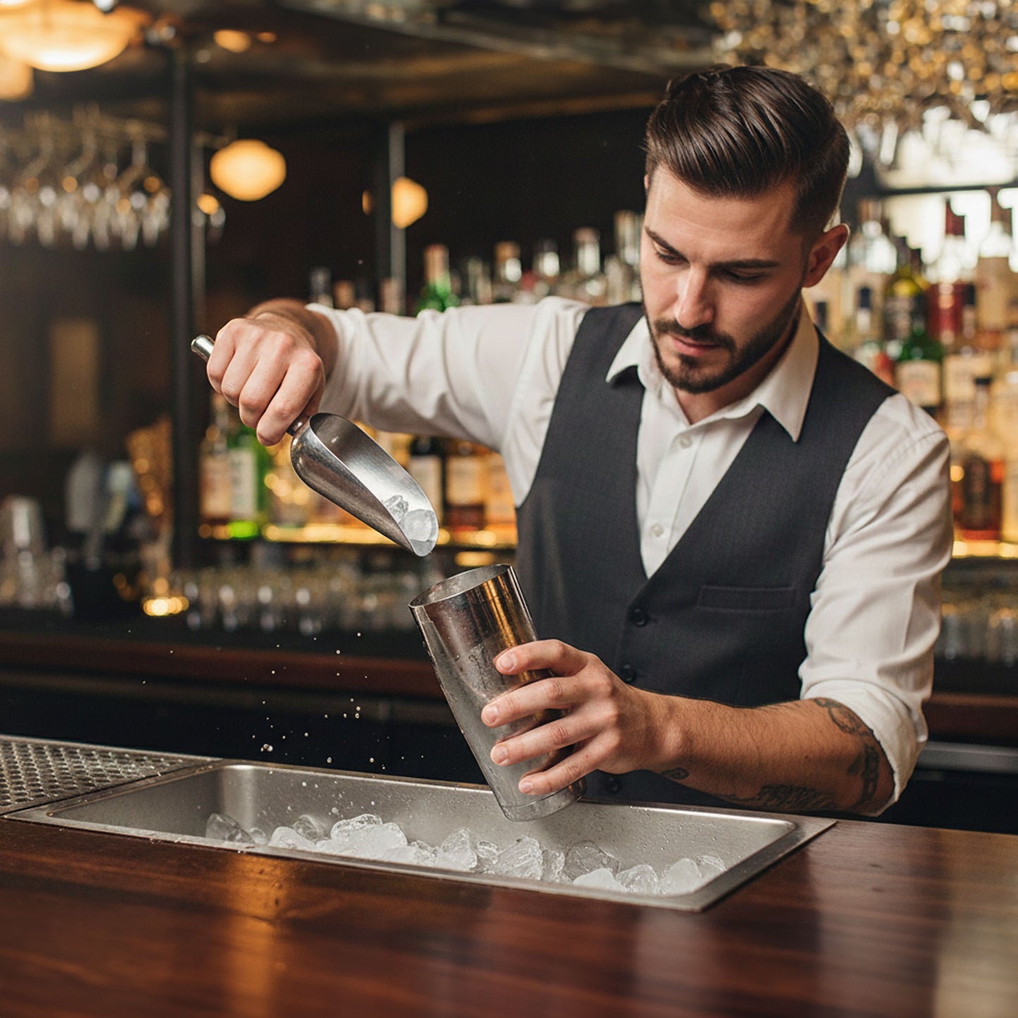 Multipurpose Aluminium Metal Scoops Set for Dry Goods - Sturdy Kitchen Scoops in Different Sizes