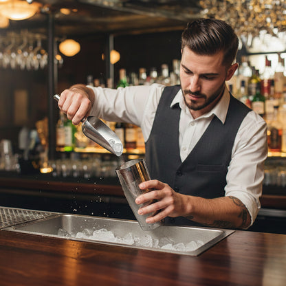 Multipurpose Aluminium Metal Scoops Set for Dry Goods - Sturdy Kitchen Scoops in Different Sizes