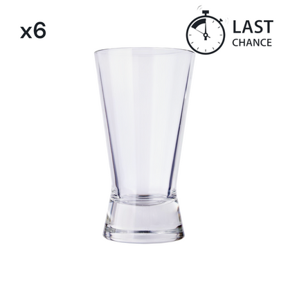 Biconic High Ball Glass, 410ml (6 pack) - Premium Lawn & Patio from Chabrias Ltd - Just £14.49! Shop now at Chabrias Ltd