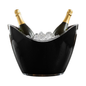 8 Litre Black Acrylic Ice Bucket – Large Drinks & Champagne Tub with Carry Handles - Premium  from Chabrias Ltd - Just £23.99! Shop now at Chabrias Ltd