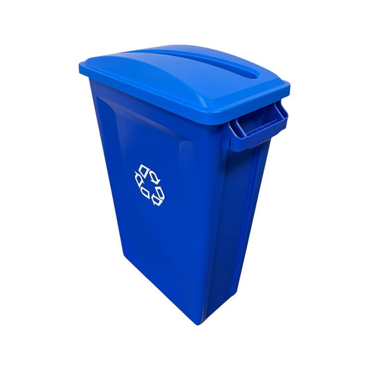 87 Litre Slim Bin Blue Recycling Base & Blue Paper Slot Lid - Premium Recycling Bin from Chabrias Ltd - Just £89.99! Shop now at Chabrias Ltd