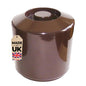 4 Litre Round Plastic Ice Bucket With Lid Double Walled Insulation Brown - Premium Barcode from Chabrias Ltd - Just £13.29! Shop now at Chabrias Ltd