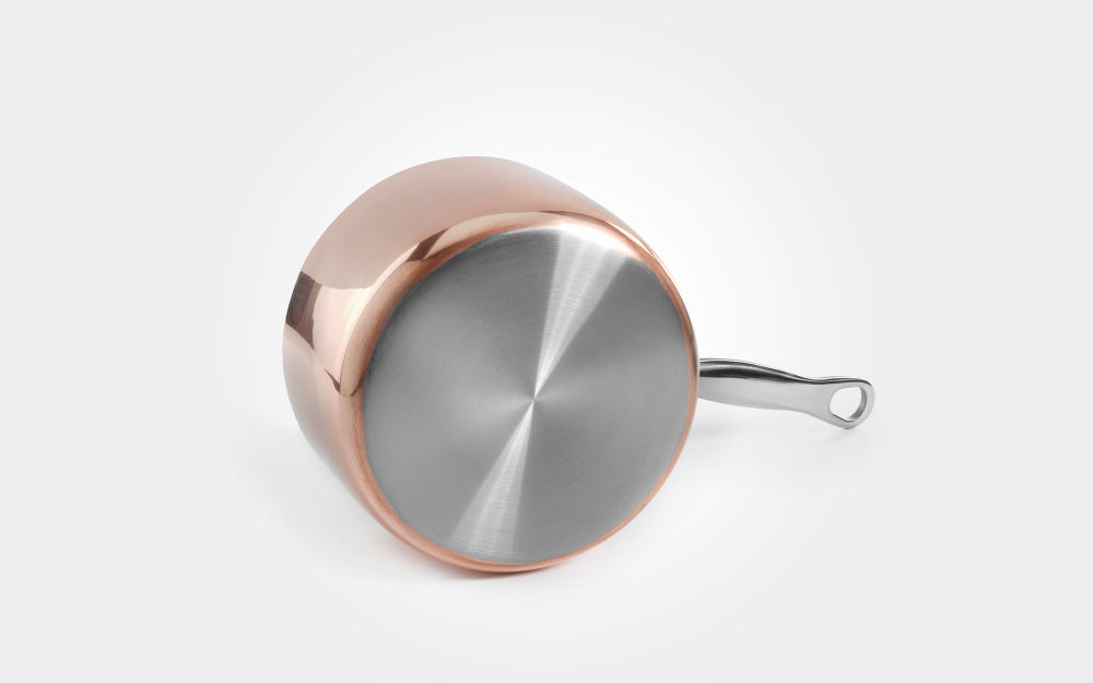 3 piece Copper Induction Saucepan Set