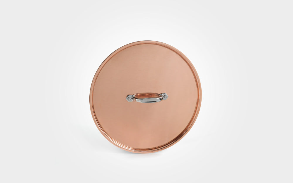 26cm Copper Induction Saute Pan. With Lid & Side Handles