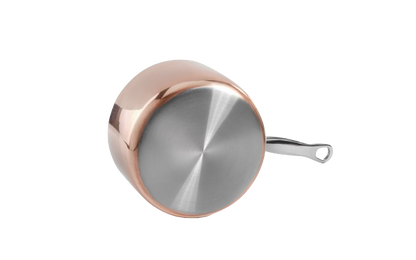 16cm Copper Induction Tapered Saucepan - Premium  from Chabrias - Just £136! Shop now at Chabrias Ltd