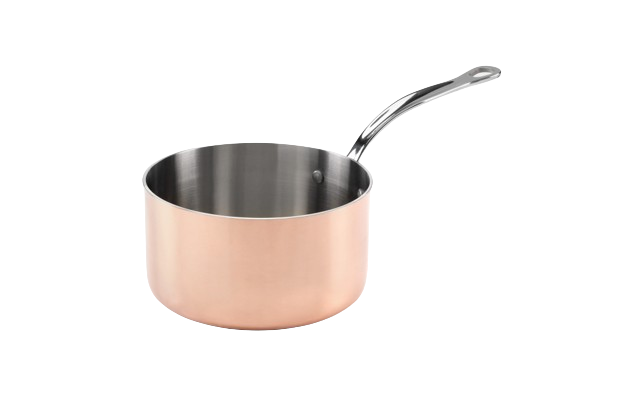 Copper Induction Saucepan, With Lid