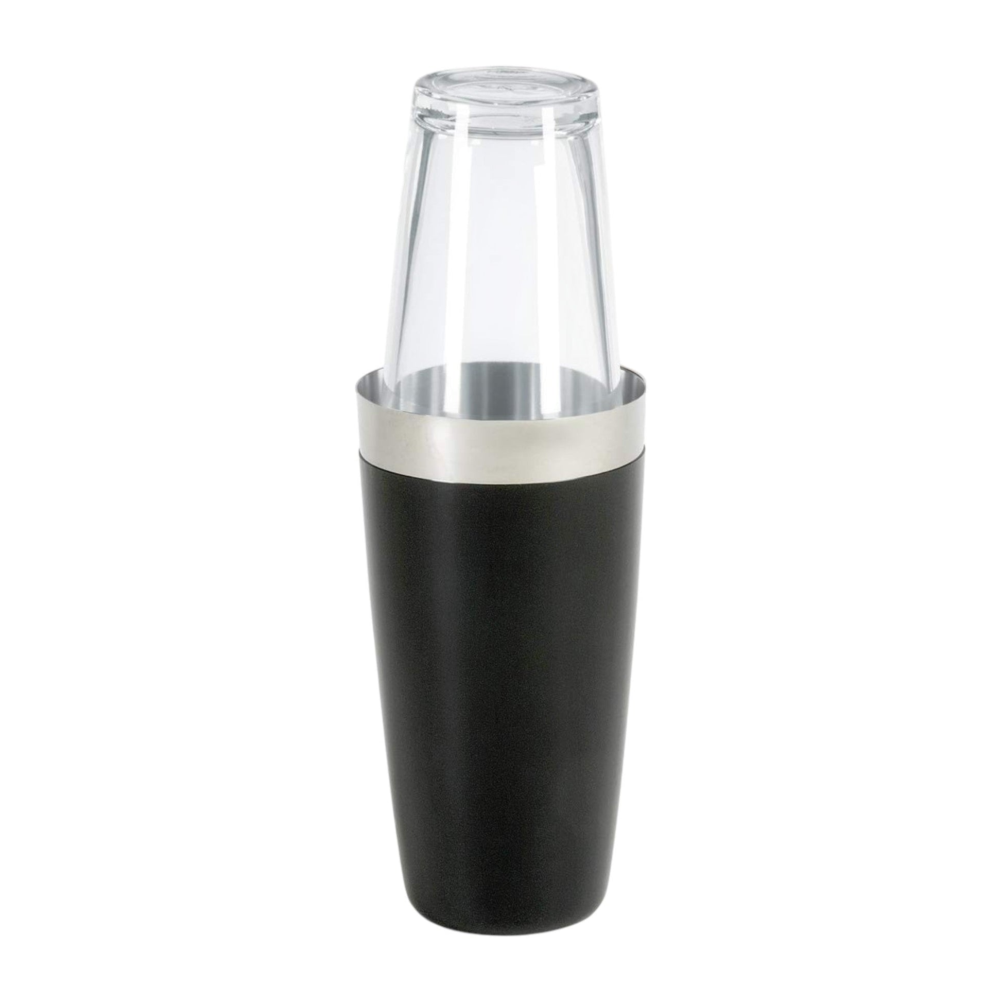 Vinyl Boston Cocktail Shaker Set, Black - Premium Home from Chabrias Ltd - Just £9.49! Shop now at Chabrias Ltd