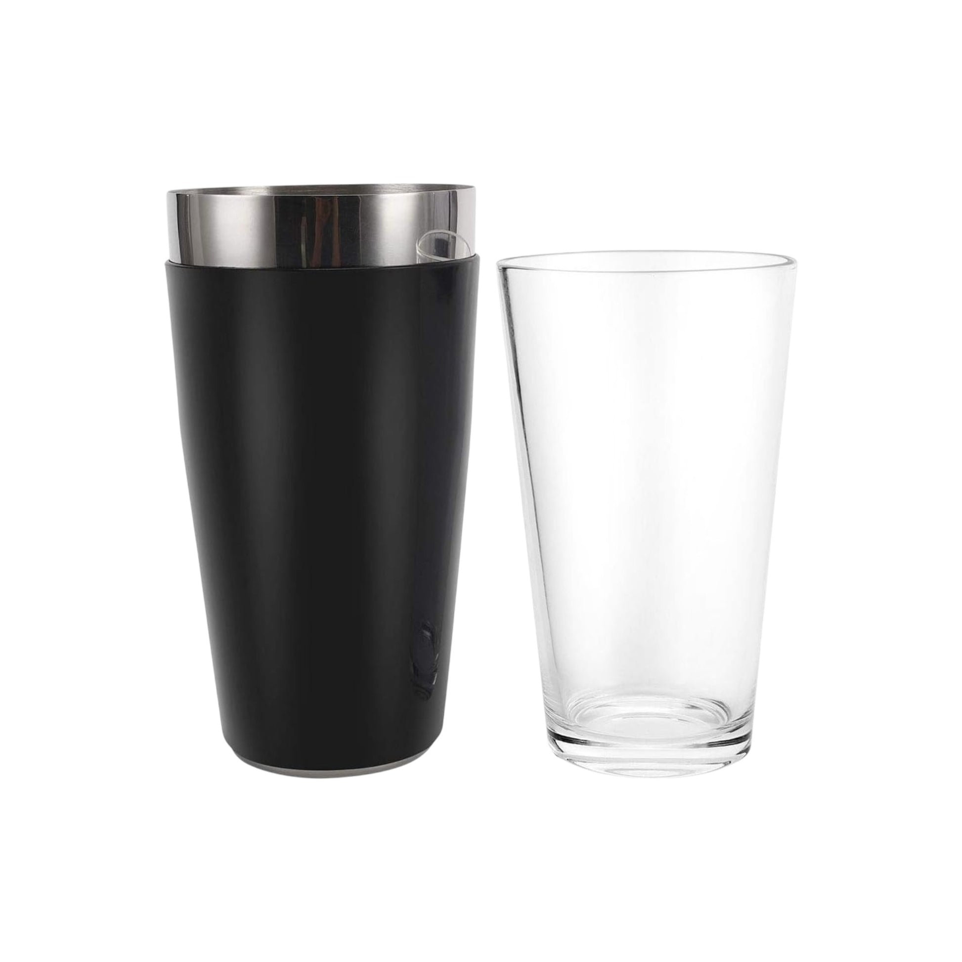 Vinyl Boston Cocktail Shaker Set, Black - Premium Home from Chabrias Ltd - Just £9.49! Shop now at Chabrias Ltd