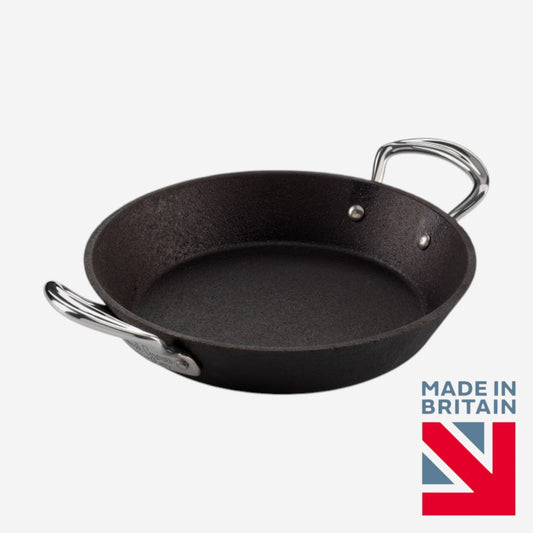 Britannia Cast Iron Frying Pan, With Side Handles (24cm) - Premium Kitchen from Samuel Groves - Just £114.99! Shop now at Chabrias Ltd