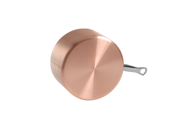 20cm copper clad casserole pan, with lid