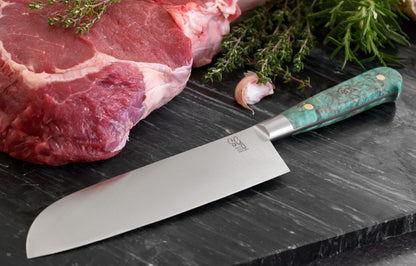 7" Samuel Groves Santoku Knife, 18cm - Premium  from Chabrias - Just £186! Shop now at Chabrias Ltd