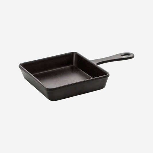 Cast Iron Square Skillet Pan 14cm x 14 cm - Premium Home from Samuel Groves - Just £14.24! Shop now at Chabrias Ltd