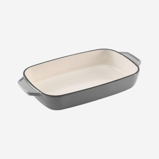 Samuel Groves - Enamel Cast Iron Rectangular Roaster (25cm) - Premium Kitchen from Samuel Groves - Just £52.24! Shop now at Chabrias Ltd