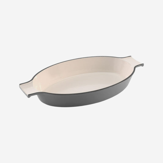 Samuel Groves - Enamel Cast Iron Gratin Dish (42cm) - Premium Kitchen from Samuel Groves - Just £56.99! Shop now at Chabrias Ltd