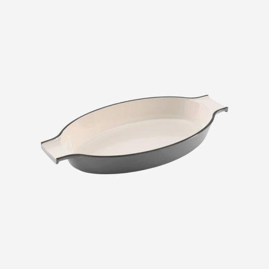 Samuel Groves - Enamel Cast Iron Gratin Dish (36cm) - Premium Kitchen from Samuel Groves - Just £47.49! Shop now at Chabrias Ltd