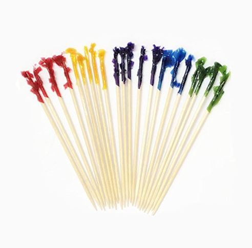 AILEXI 500 counts Sandwich Frill Picks AILEXI Cocktail Sticks Fruit Sticks and Toothpicks 10 cm - Assorted colors - Premium Kitchen from Chabrias Ltd - Just £5.99! Shop now at Chabrias Ltd