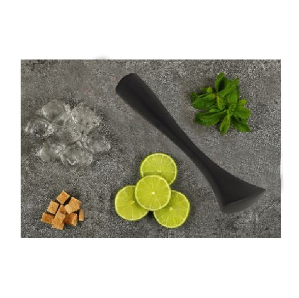 21cm Plastic Muddler for Cocktails (Black)