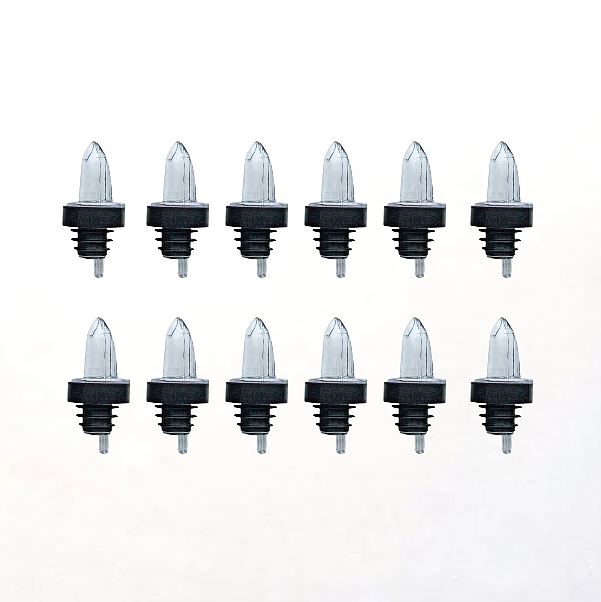 Pack of 12 Clear Medium Flow Pourers