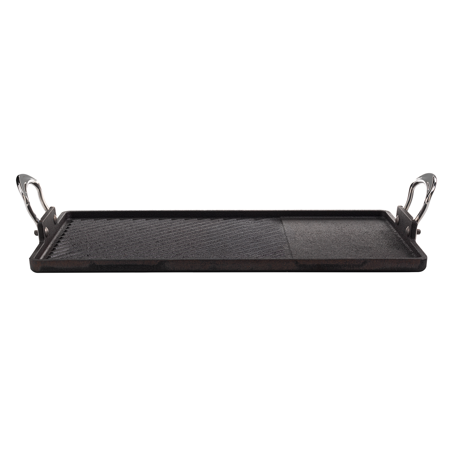 Samuel Groves Britannia Cast Iron Double Burner Griddle 45 x 25cm – Made in England