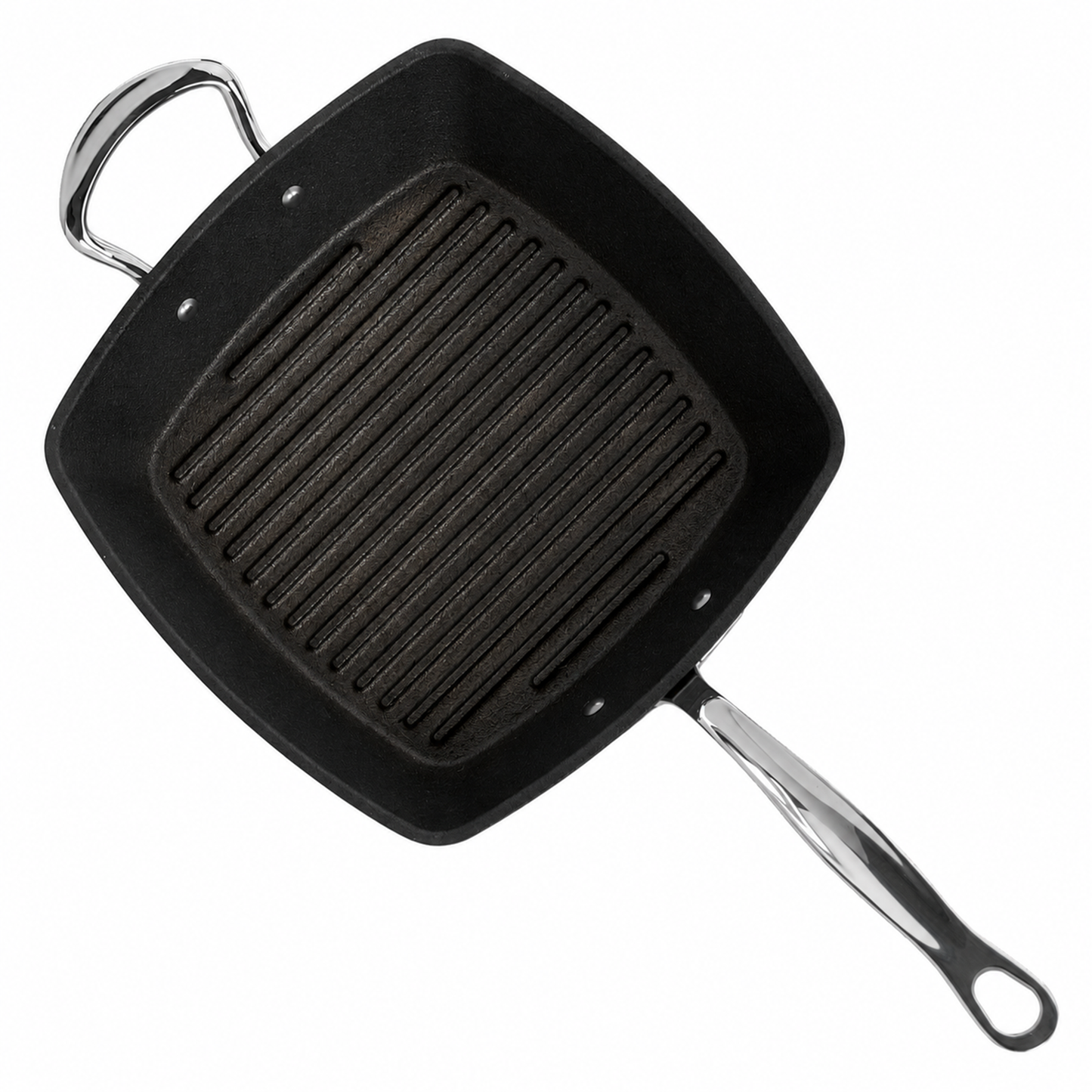 British made Samuel Groves Britannia cast iron square griddle pan in premium kitchen