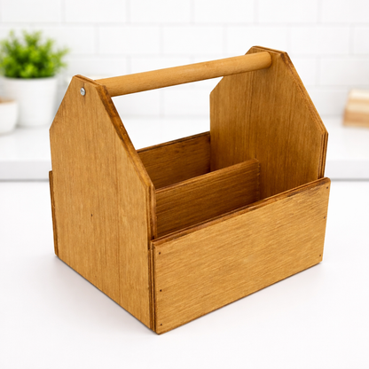 Wooden Condiment Holder