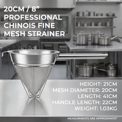 Samuel Groves 20.5cm Professional Chinois Fine Mesh Strainer