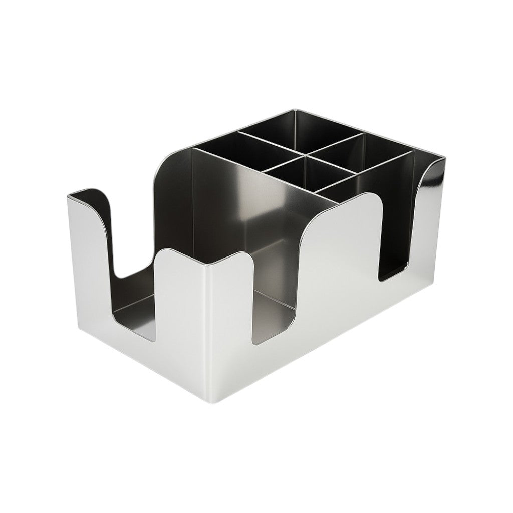 Classic Chrome Bar Caddy Organiser – Bar Tidy for Home & Pubs - Premium Kitchen from Chabrias Ltd - Just £10.99! Shop now at Chabrias Ltd