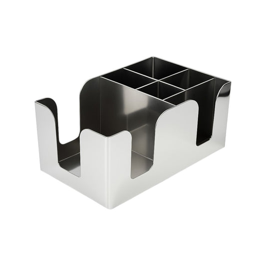 Classic Chrome Bar Caddy Organiser – Bar Tidy for Home & Pubs - Premium Kitchen from Chabrias Ltd - Just £10.99! Shop now at Chabrias Ltd
