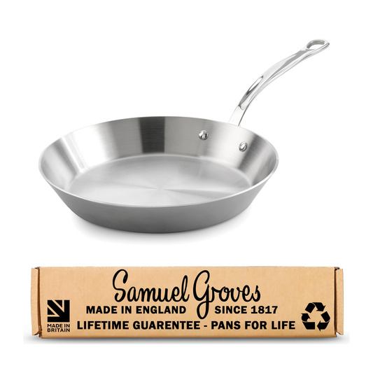 Samuel Groves - Classic Stainless Steel Tri-Ply Frying Pan, 20cm - Lifetime Guarantee