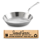 Samuel Groves - Classic Stainless Steel Tri-Ply Frying Pan, 28cm - Lifetime Guarantee