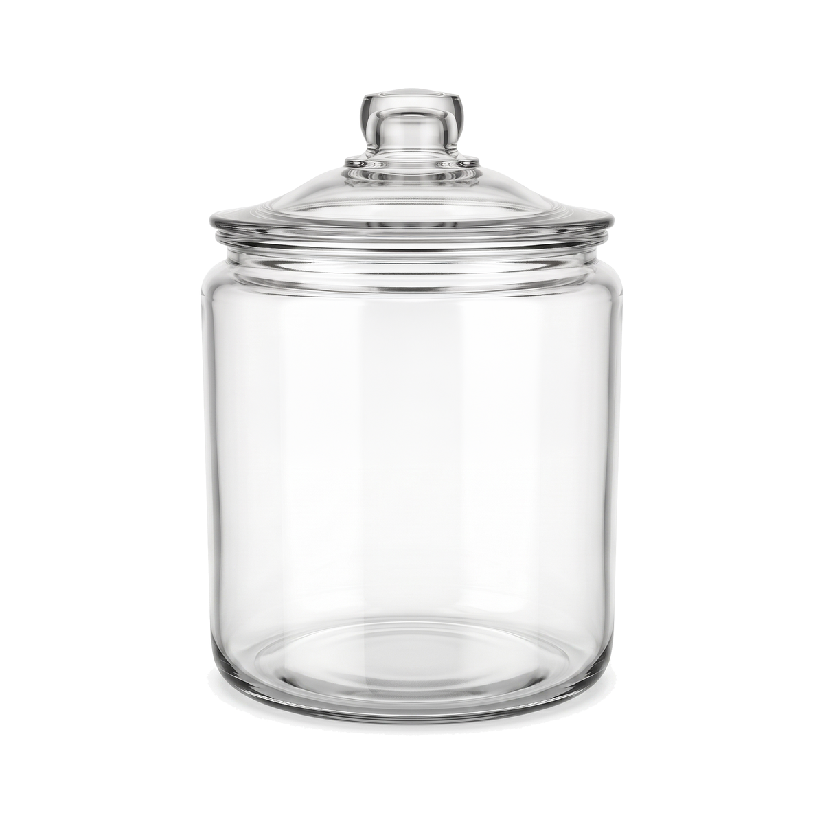Anchor Hocking Heritage Hill 1.9L Heavyweight Glass Storage Jar with Loose-Fit Lid