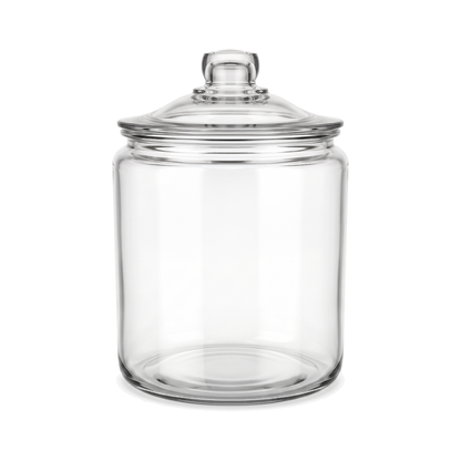 Anchor Hocking Heritage Hill 1.9L Heavyweight Glass Storage Jar with Loose-Fit Lid