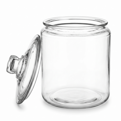 Anchor Hocking Heritage Hill 3.8L Heavyweight Glass Storage Jar with Loose-Fit Lid